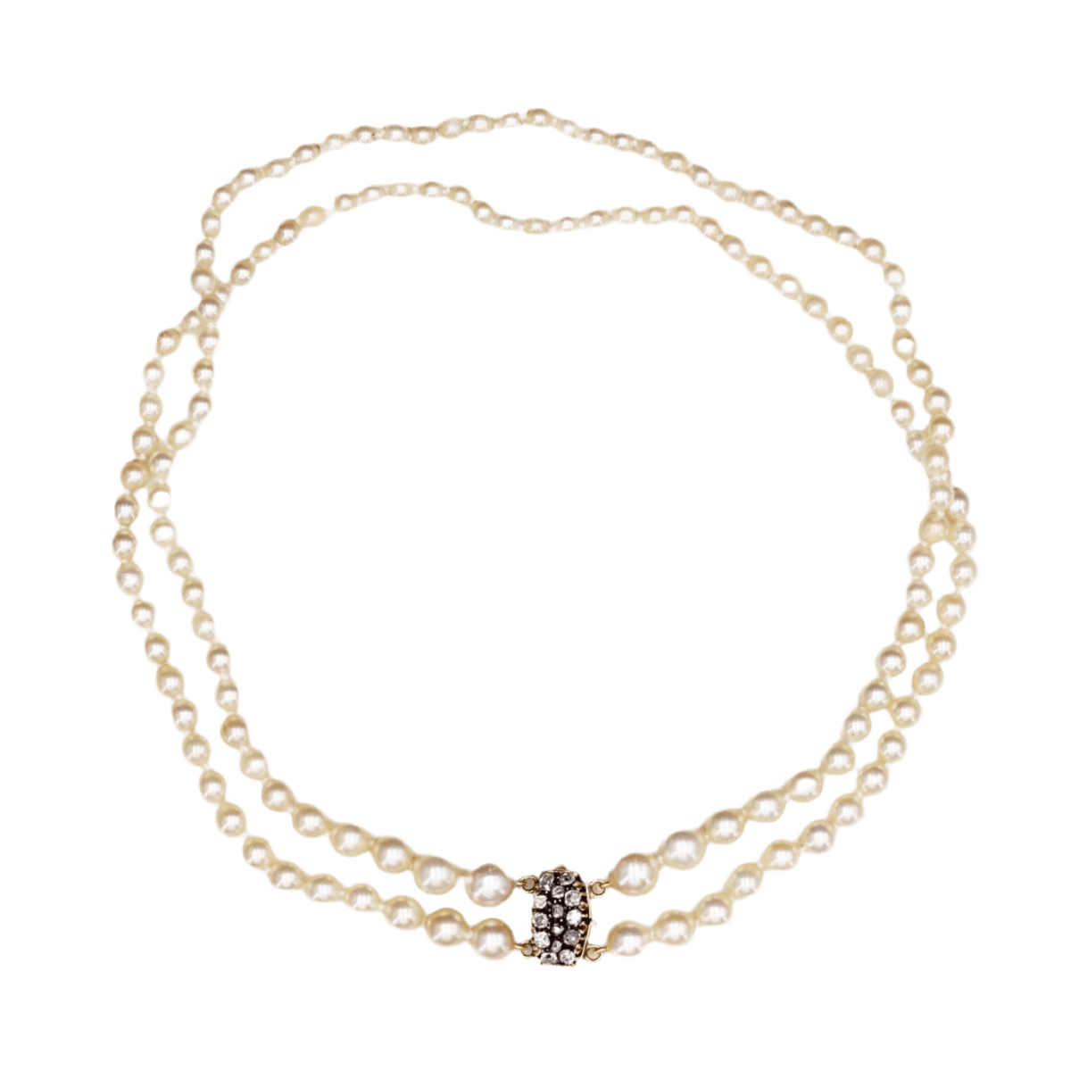 Collier Ras de Cou en or jaune et perles - Castafiore