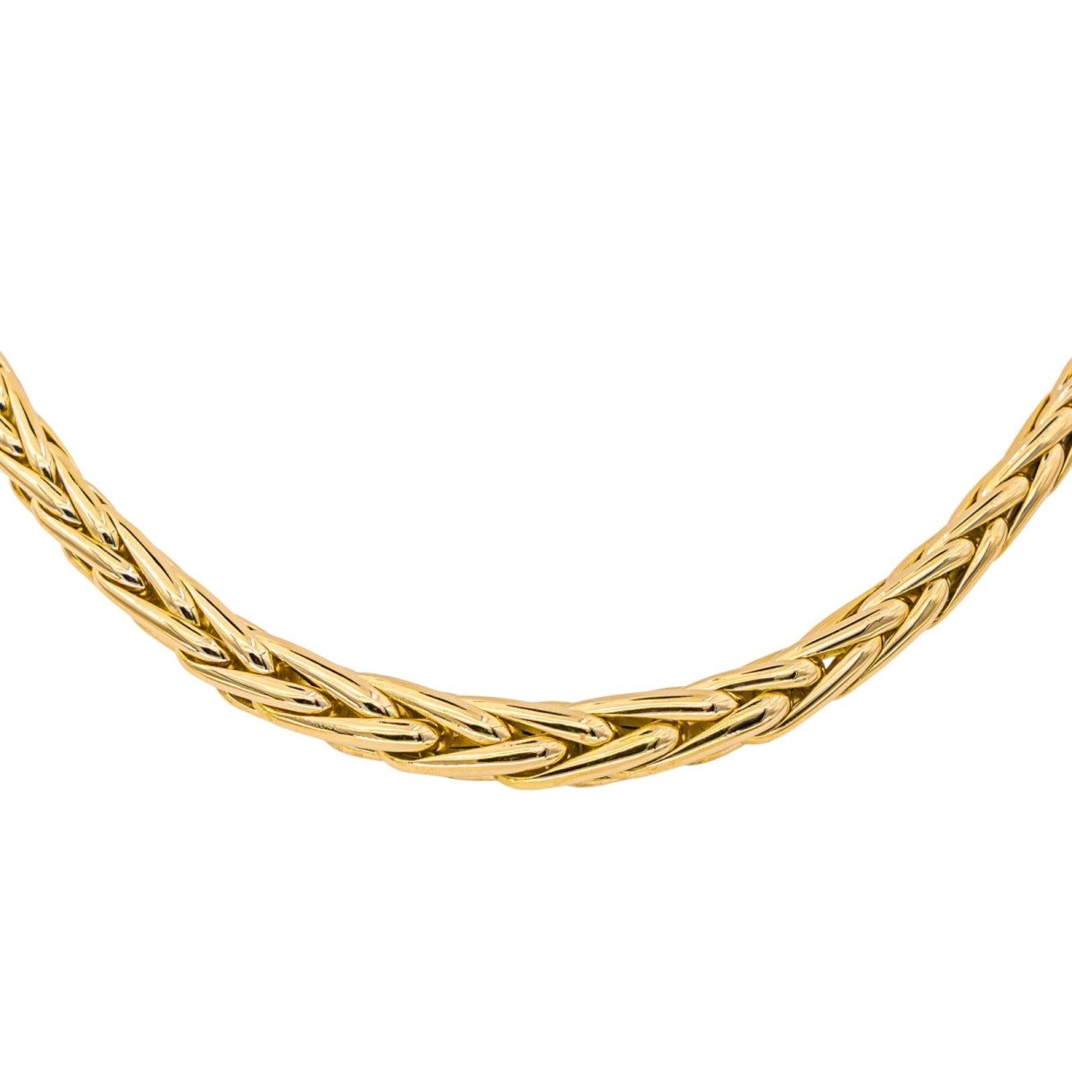 Collier Ras de Cou en or jaune et saphir - Castafiore