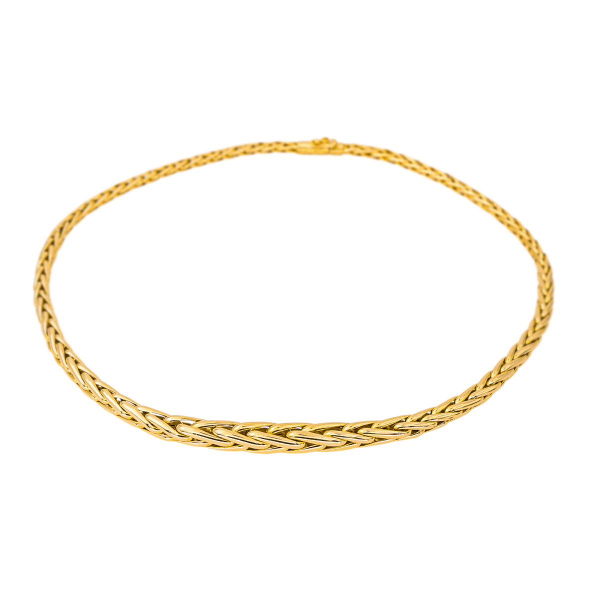 Collier Ras de Cou en or jaune et saphir - Castafiore