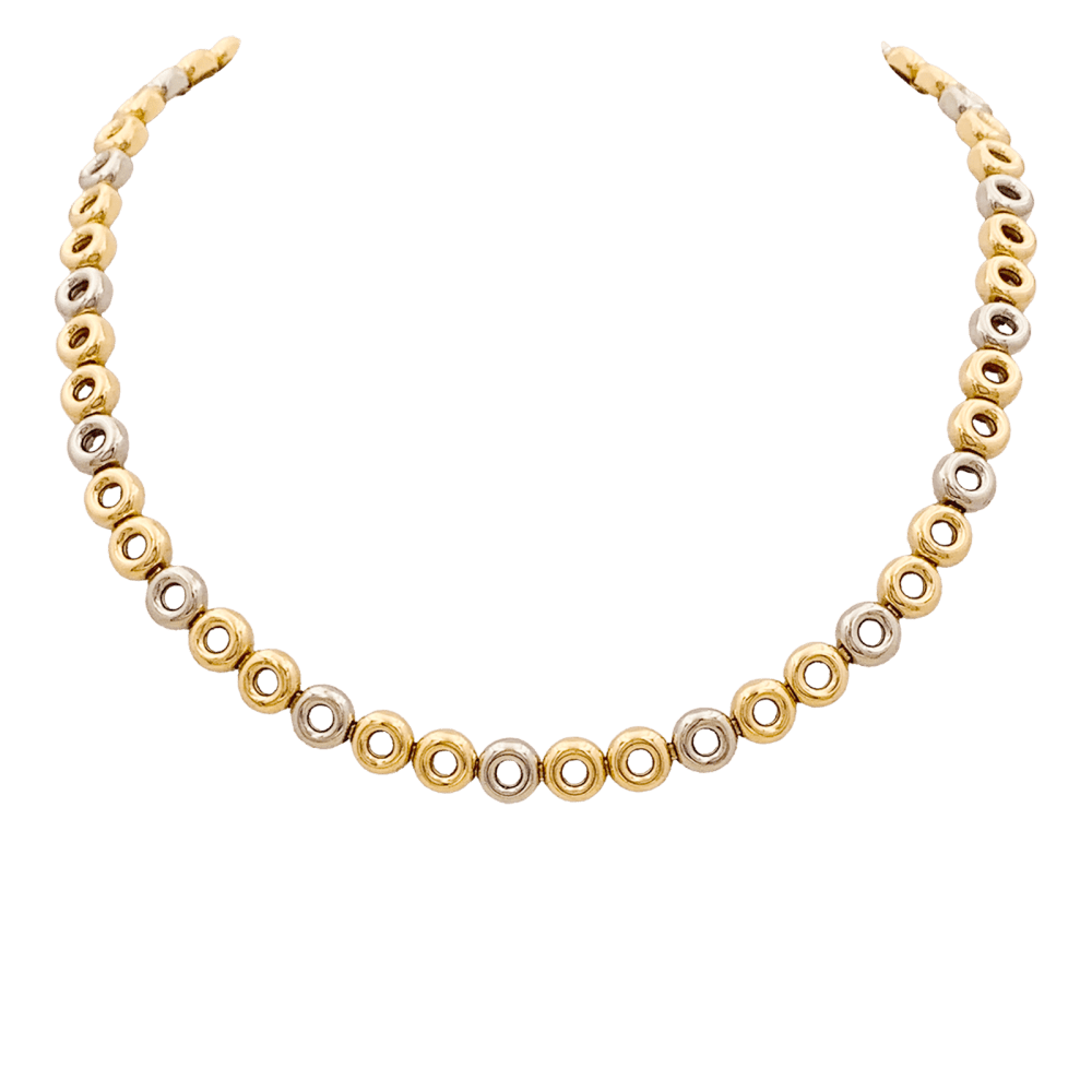 Collier Ras de Cou en or jaune, or blanc et or rose - Castafiore
