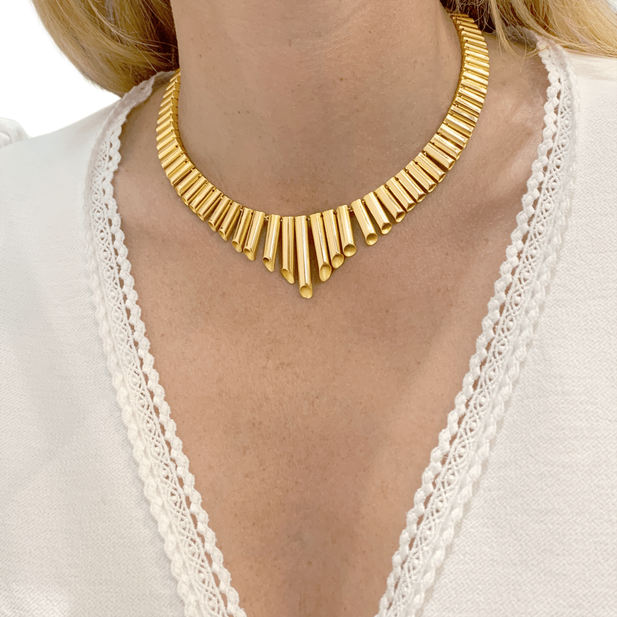 Collier Ras de Cou en or rose - Castafiore