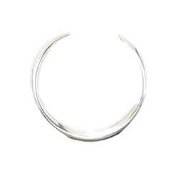 Collier Ras de Cou HERMÈS "Collier de Piste" en argent - Castafiore