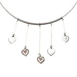 Collier Ras de cou O.J. PERRIN "Coeurs Légendes" en or blanc - Castafiore
