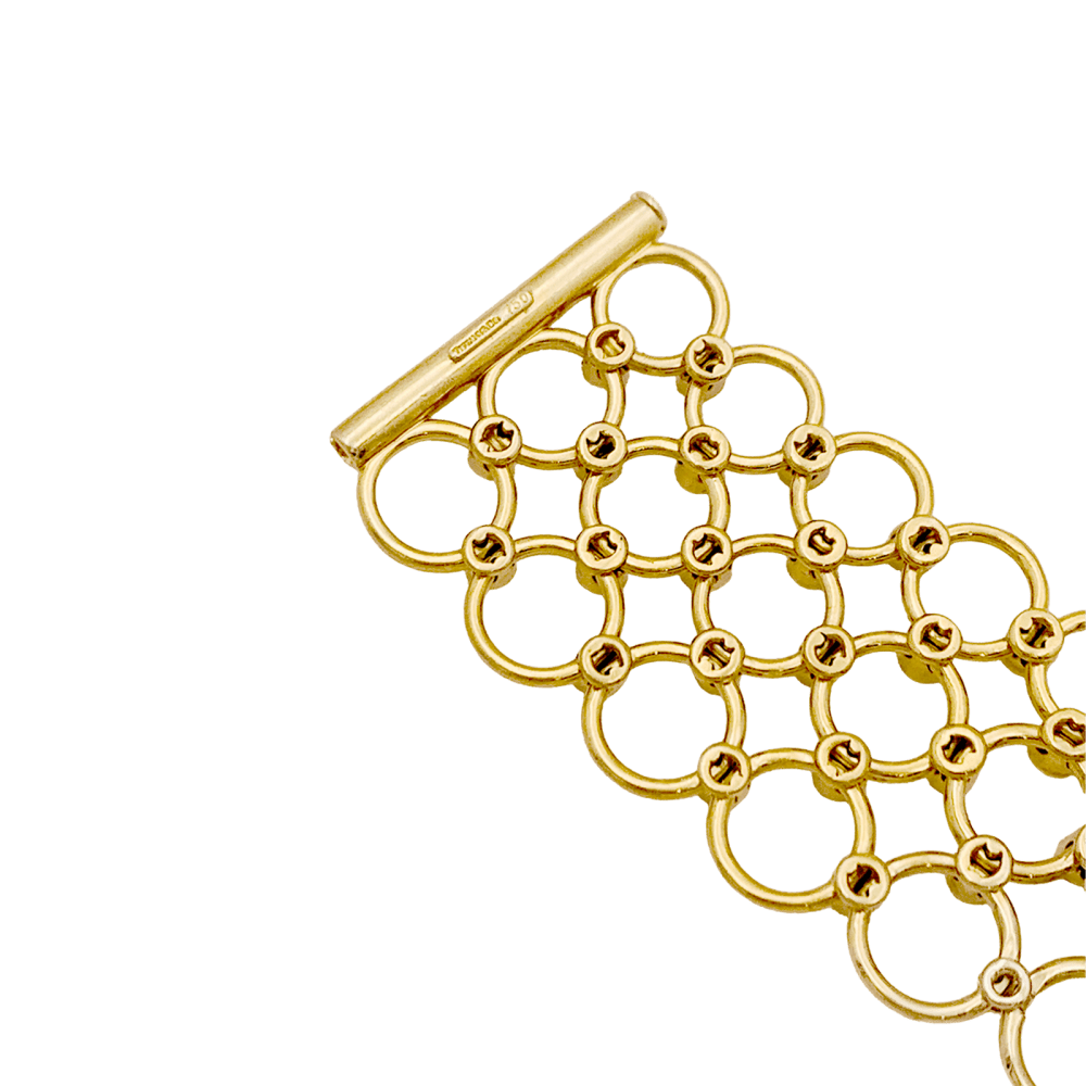 Collier Ras de Cou TIFFANY & CO. en or jaune et diamants - Castafiore