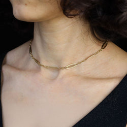 Collier ras du cou en or jaune - Castafiore