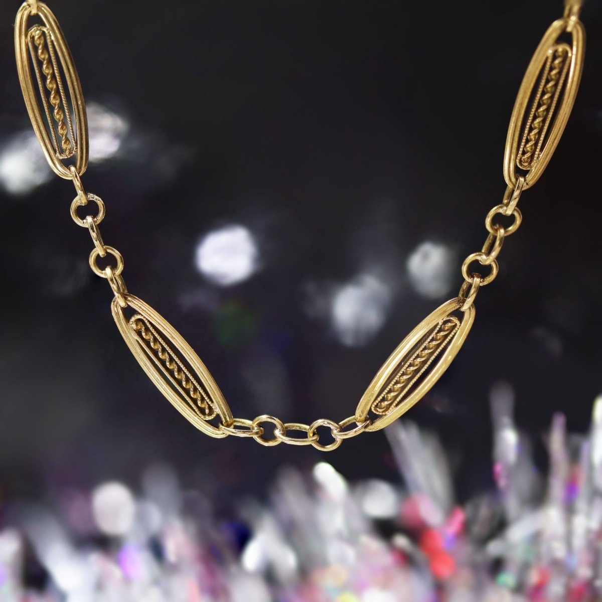 Collier ras du cou en or jaune - Castafiore