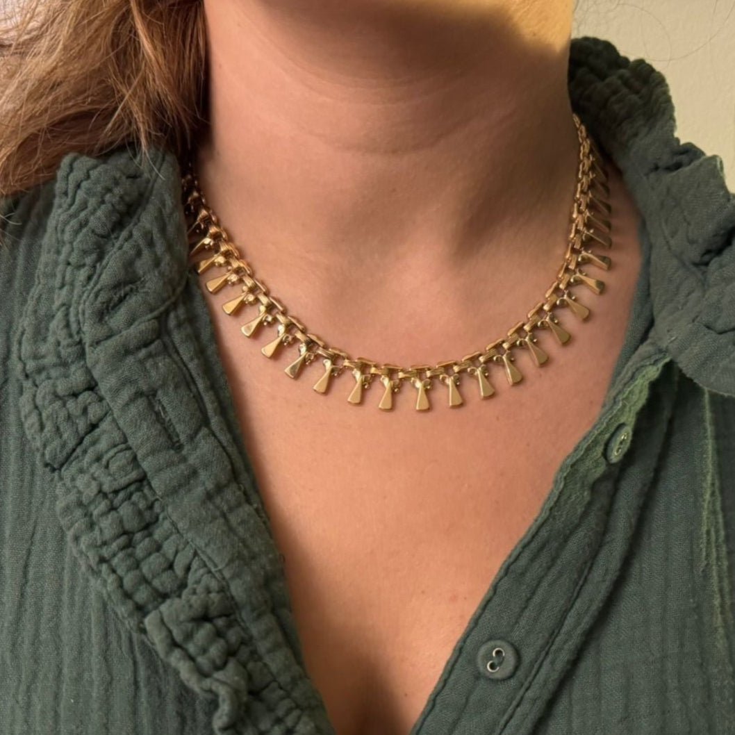 Collier Ras du cou en or rose - Castafiore