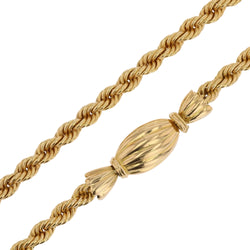 Collier rétro torsades et fermoir bonbon