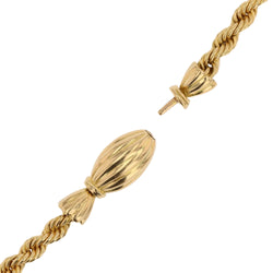 Collier rétro torsades et fermoir bonbon