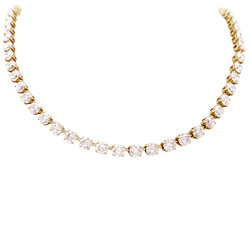 Collier Rivière CARTIER en or jaune et diamants - Castafiore