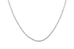Collier Rivière Diamants 10.15 Carats Or Gris 18 Carats - Castafiore