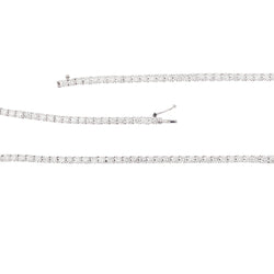 Collier Rivière Diamants 10.15 Carats Or Gris 18 Carats - Castafiore