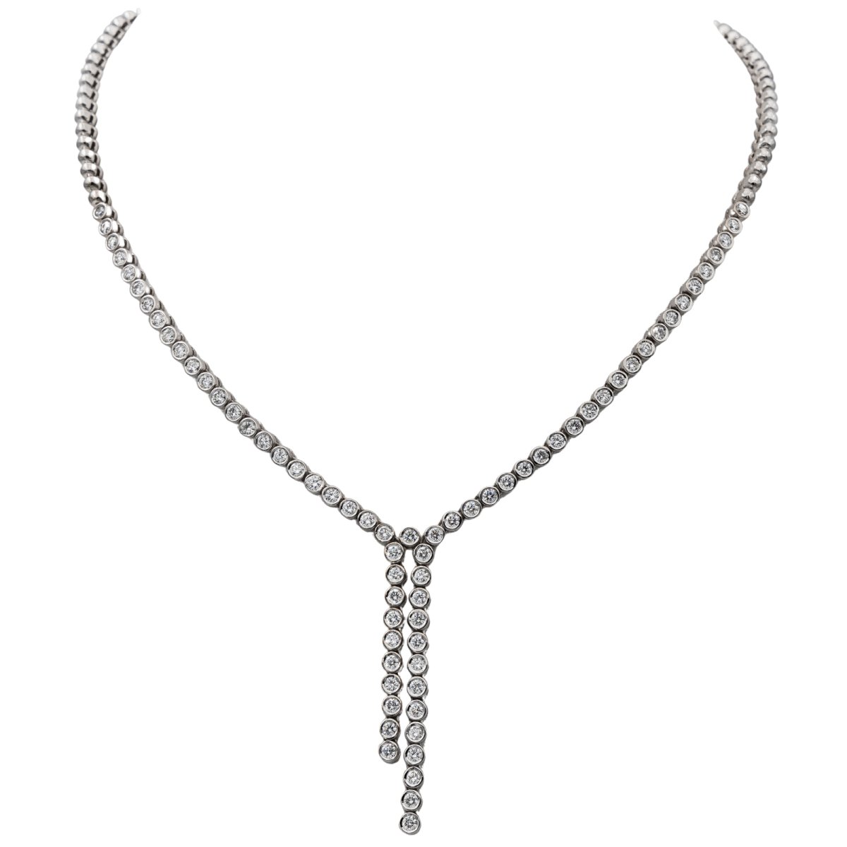 Collier Rivière en Or blanc et Diamant - Castafiore