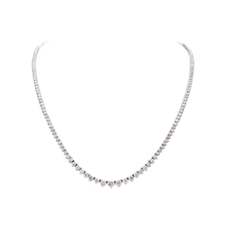 Collier Rivière en or blanc et diamants - Castafiore