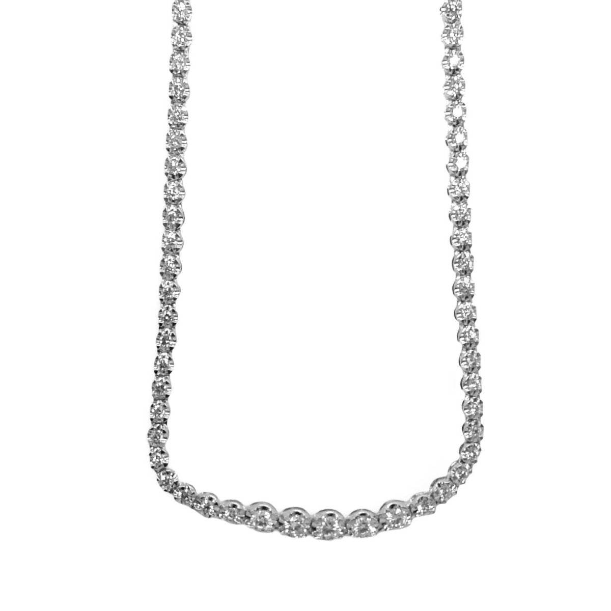 Collier Rivière en or blanc et diamants - Castafiore