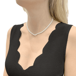 Collier Rivière en or blanc et diamants - Castafiore