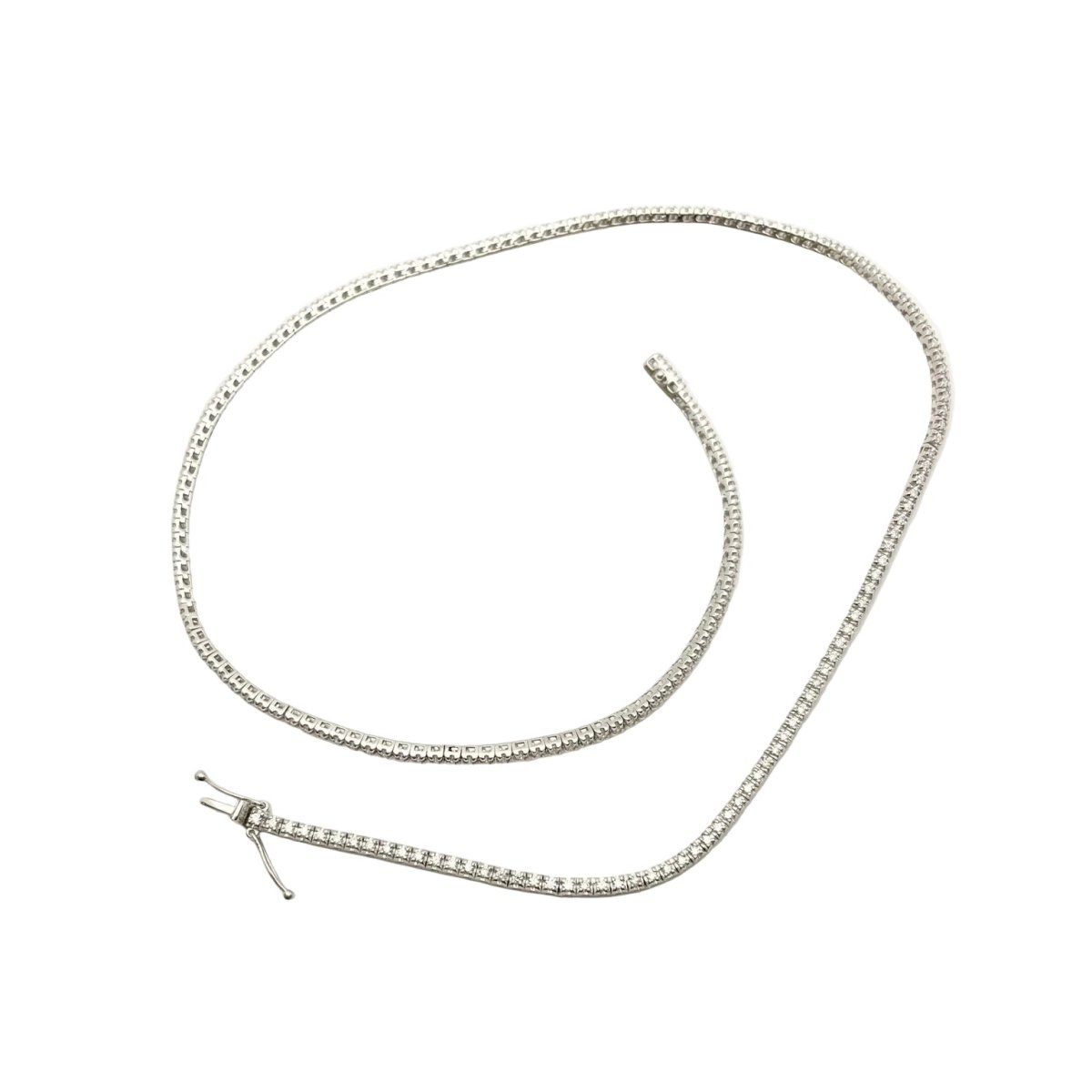 Collier Rivière en or blanc et diamants - Castafiore