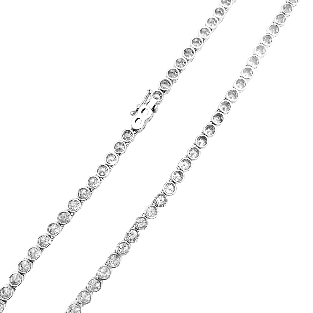 Collier Rivière en or blanc et diamants - Castafiore