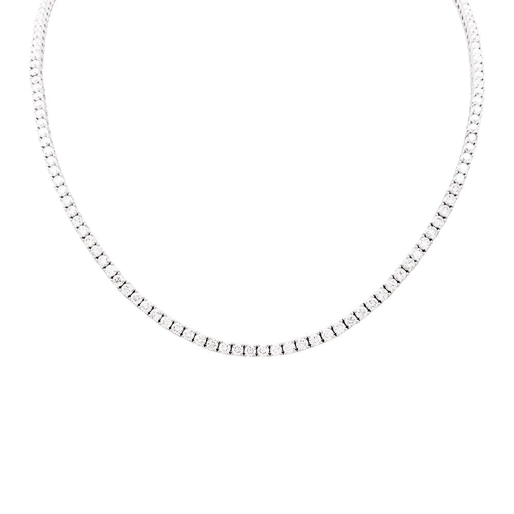 Collier rivière en or blanc et diamants - Castafiore