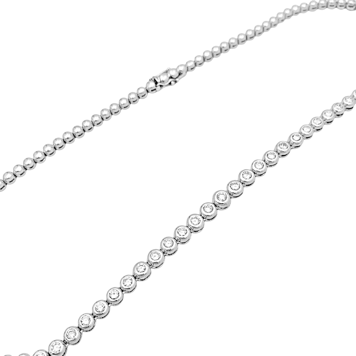 Collier Rivière en or blanc et diamants - Castafiore