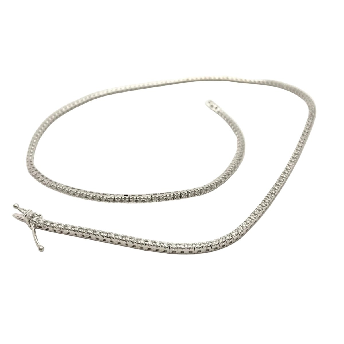 Collier Rivière en or blanc et diamants - Castafiore