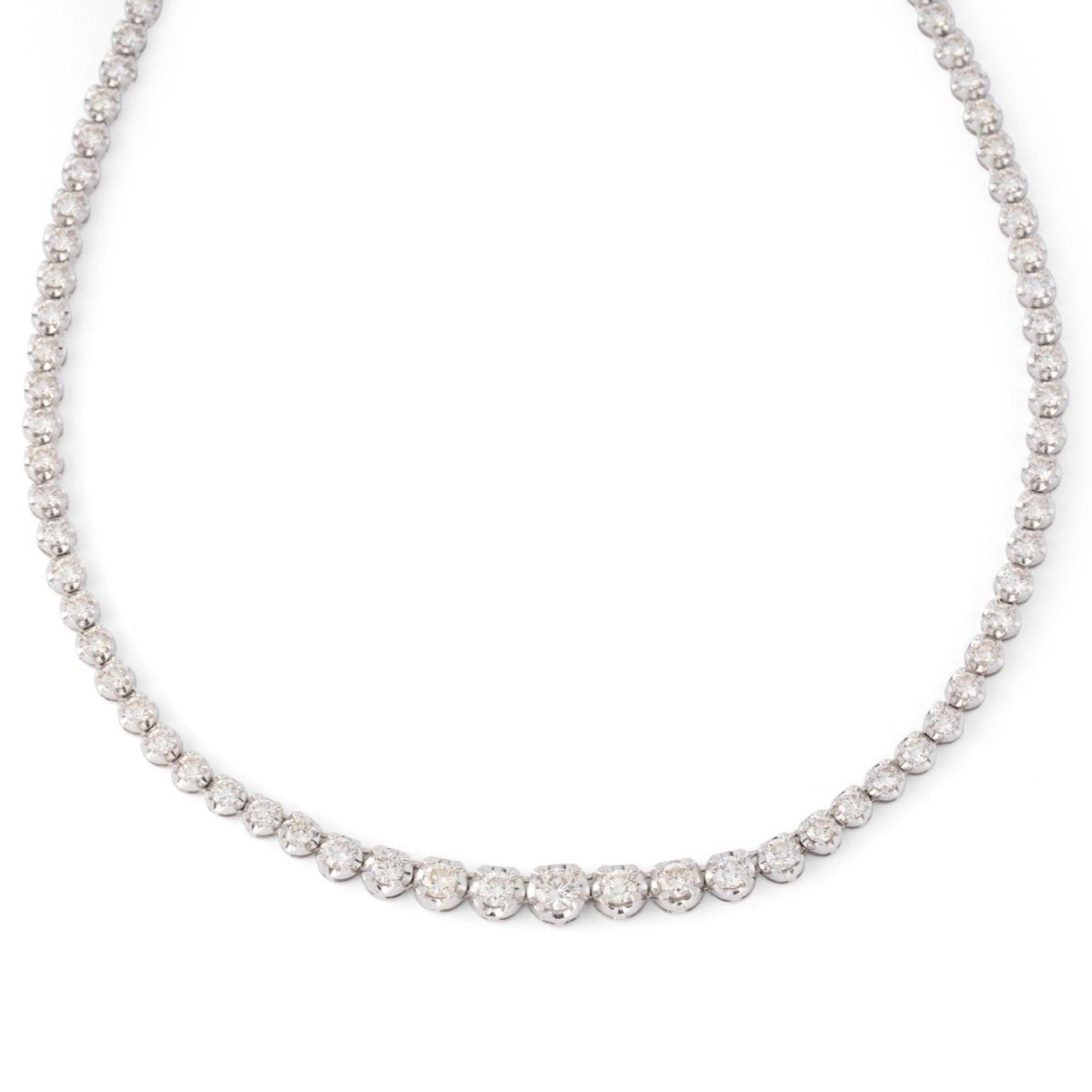 Collier Rivière en or blanc et diamants - Castafiore