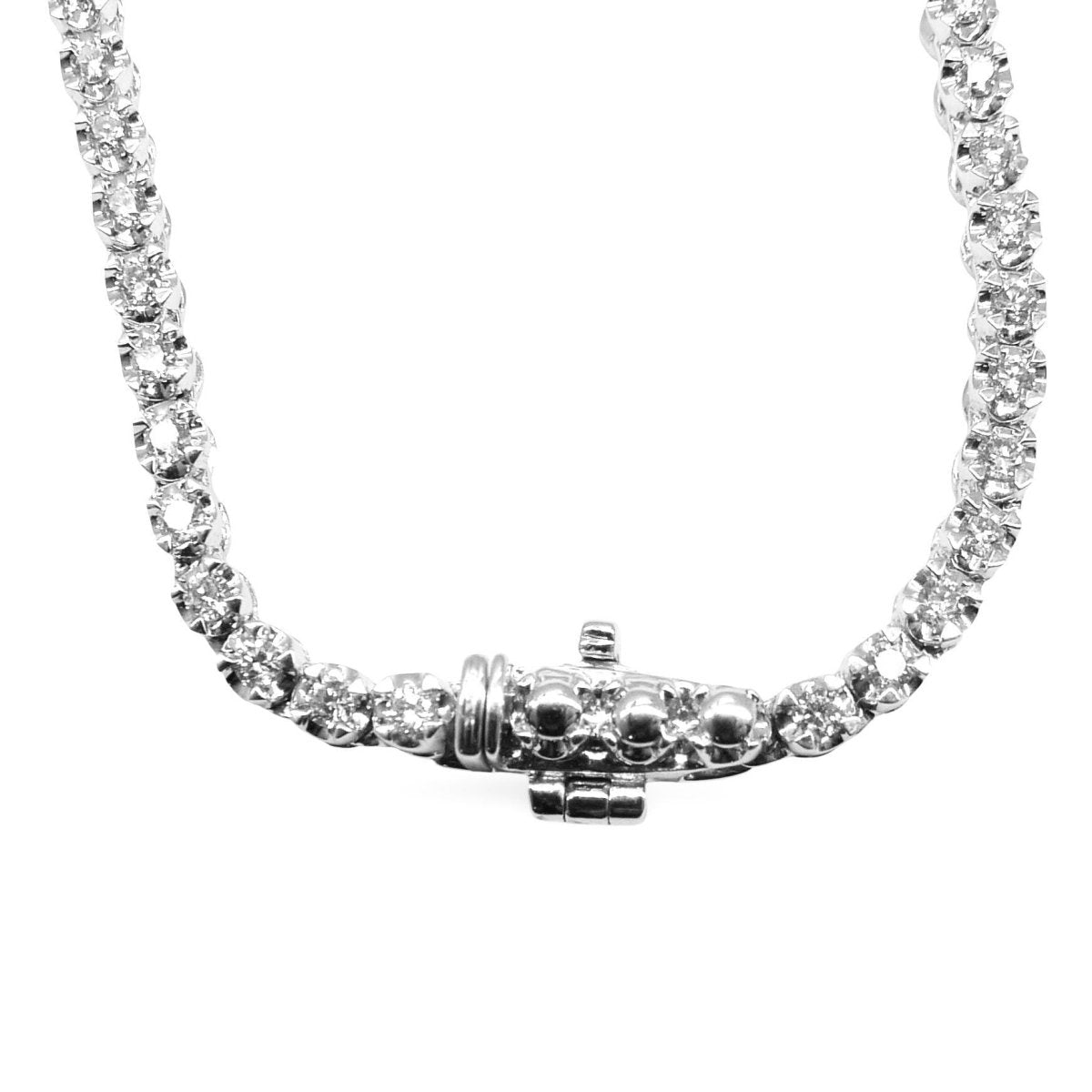 Collier Rivière en or blanc et diamants - Castafiore