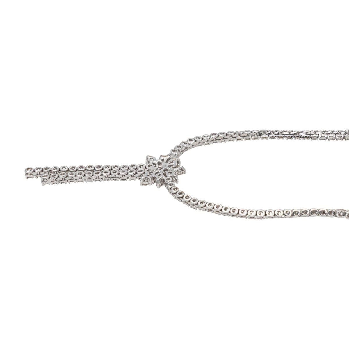 Collier Rivière en or blanc et diamants - Castafiore