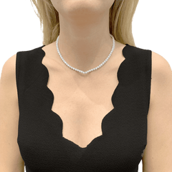 Collier Rivière en or blanc et diamants - Castafiore