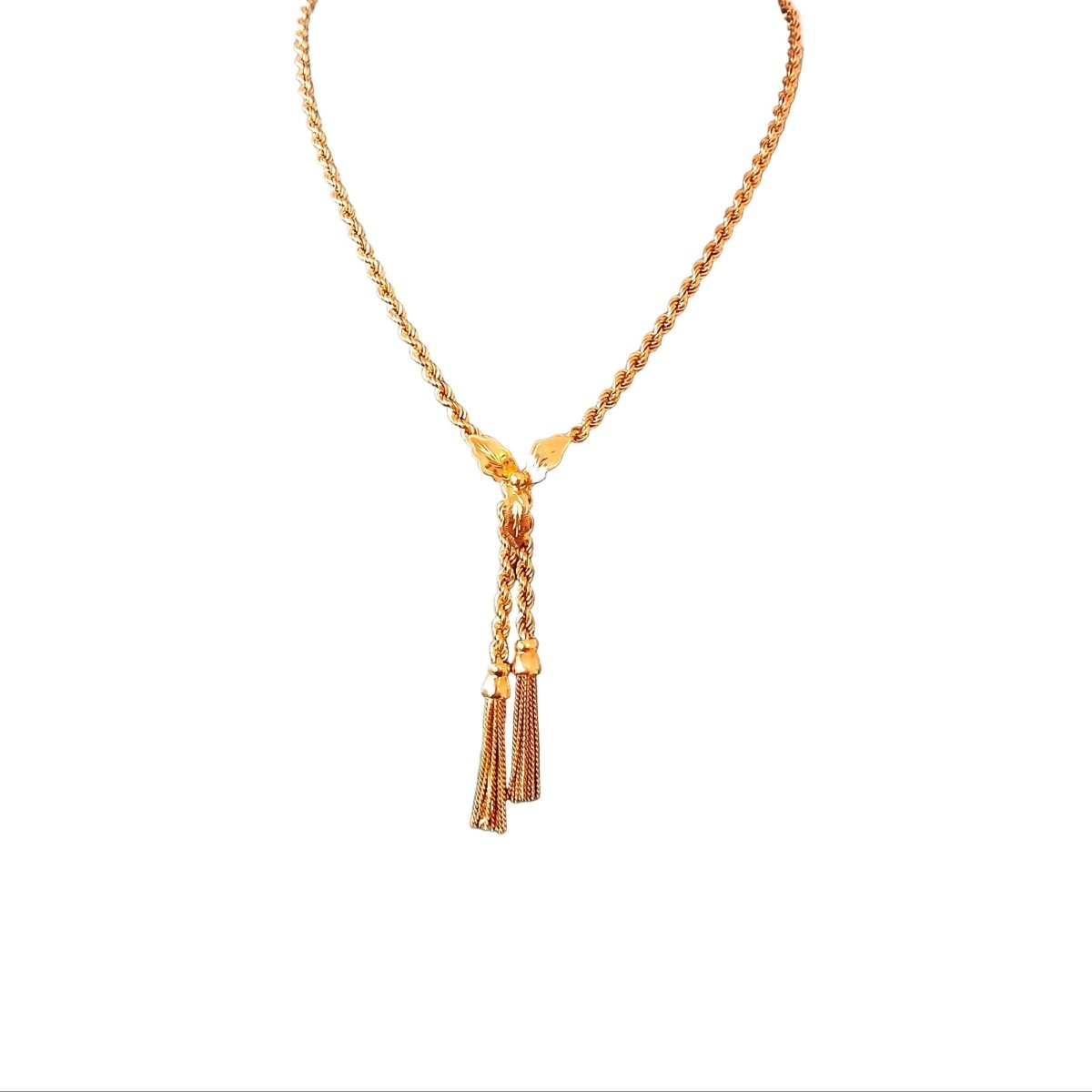 Collier Sautoir à pompons en or jaune - Castafiore