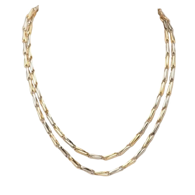 Collier Sautoir Cartier en or jaune grain d' avoine - Castafiore