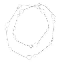 Collier Sautoir CHOPARD "Happy Heart" en or blanc et diamants - Castafiore