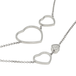Collier Sautoir CHOPARD "Happy Heart" en or blanc et diamants - Castafiore