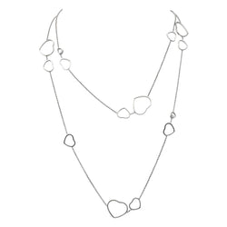 Collier Sautoir CHOPARD "Happy Heart" en or blanc et diamants - Castafiore