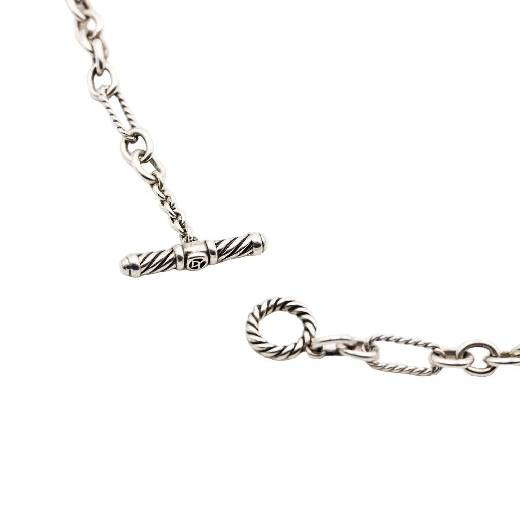 Collier Sautoir DAVID YURMAN en argent et diamants - Castafiore