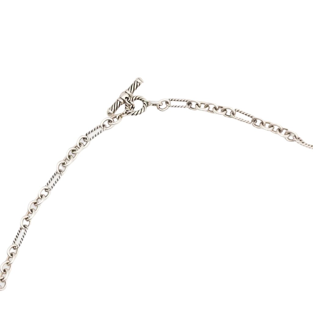 Collier Sautoir DAVID YURMAN en argent et diamants - Castafiore