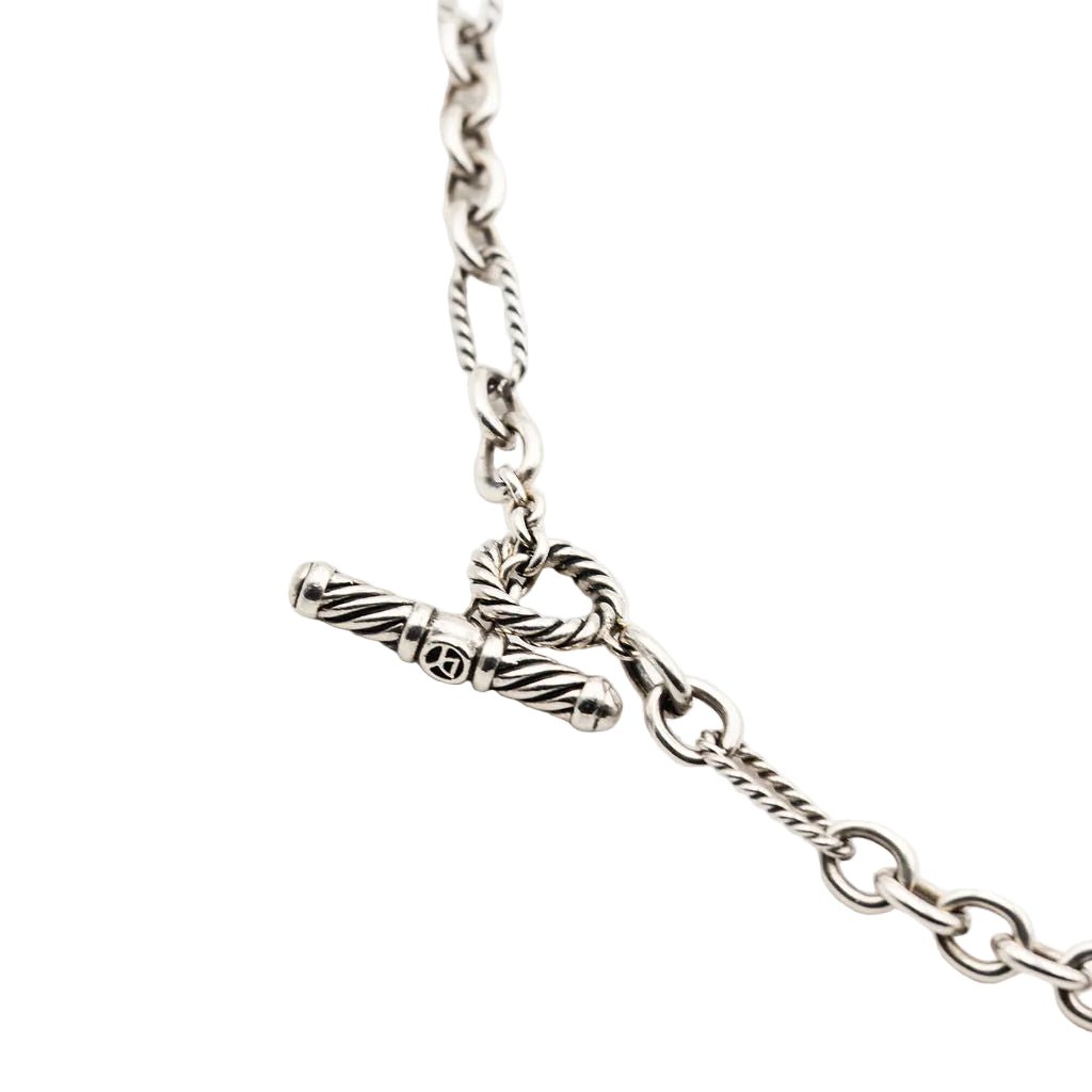 Collier Sautoir DAVID YURMAN en argent et diamants - Castafiore