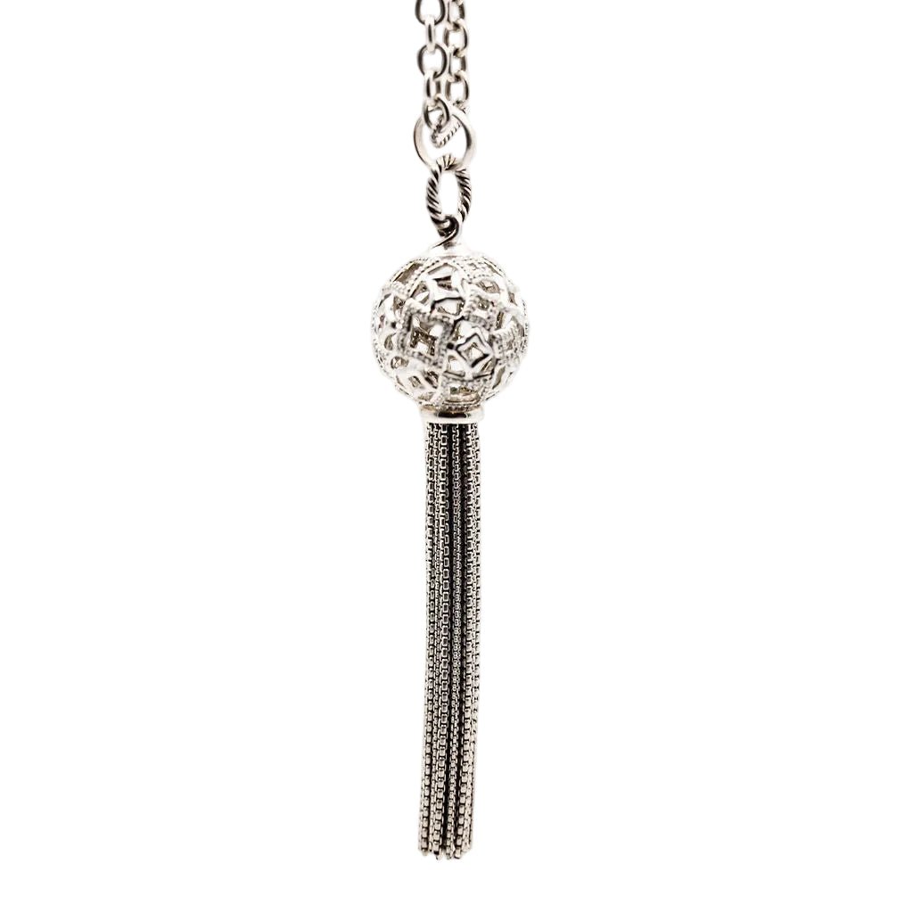 Collier Sautoir DAVID YURMAN en argent et diamants - Castafiore