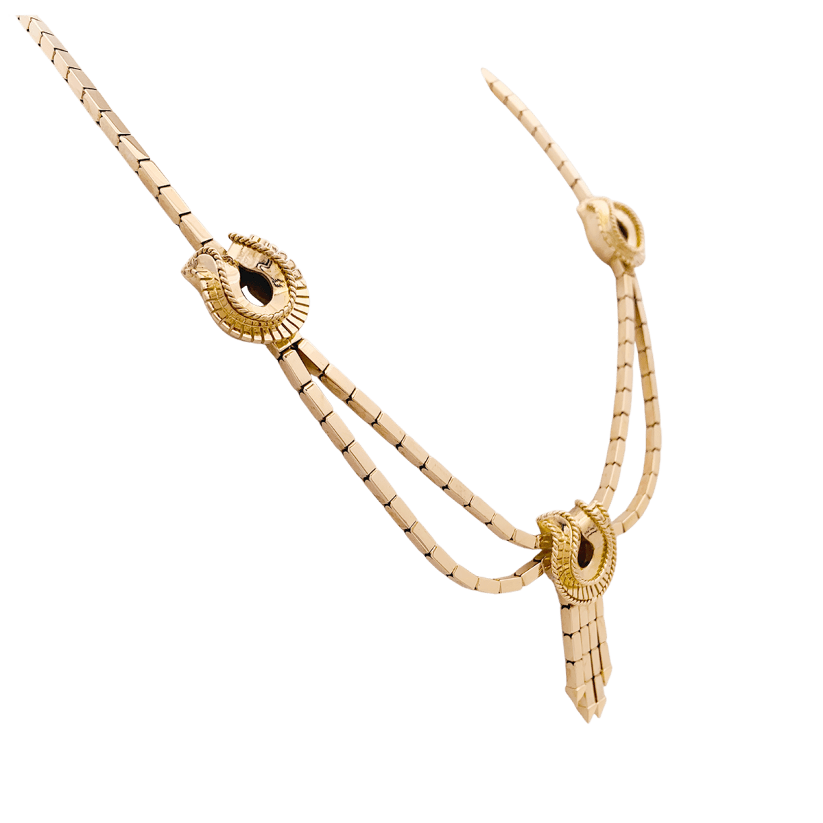 Collier - Sautoir draperie en or rose - Castafiore