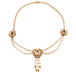 Collier - Sautoir draperie en or rose - Castafiore