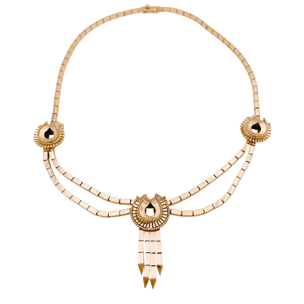 Collier - Sautoir draperie en or rose - Castafiore