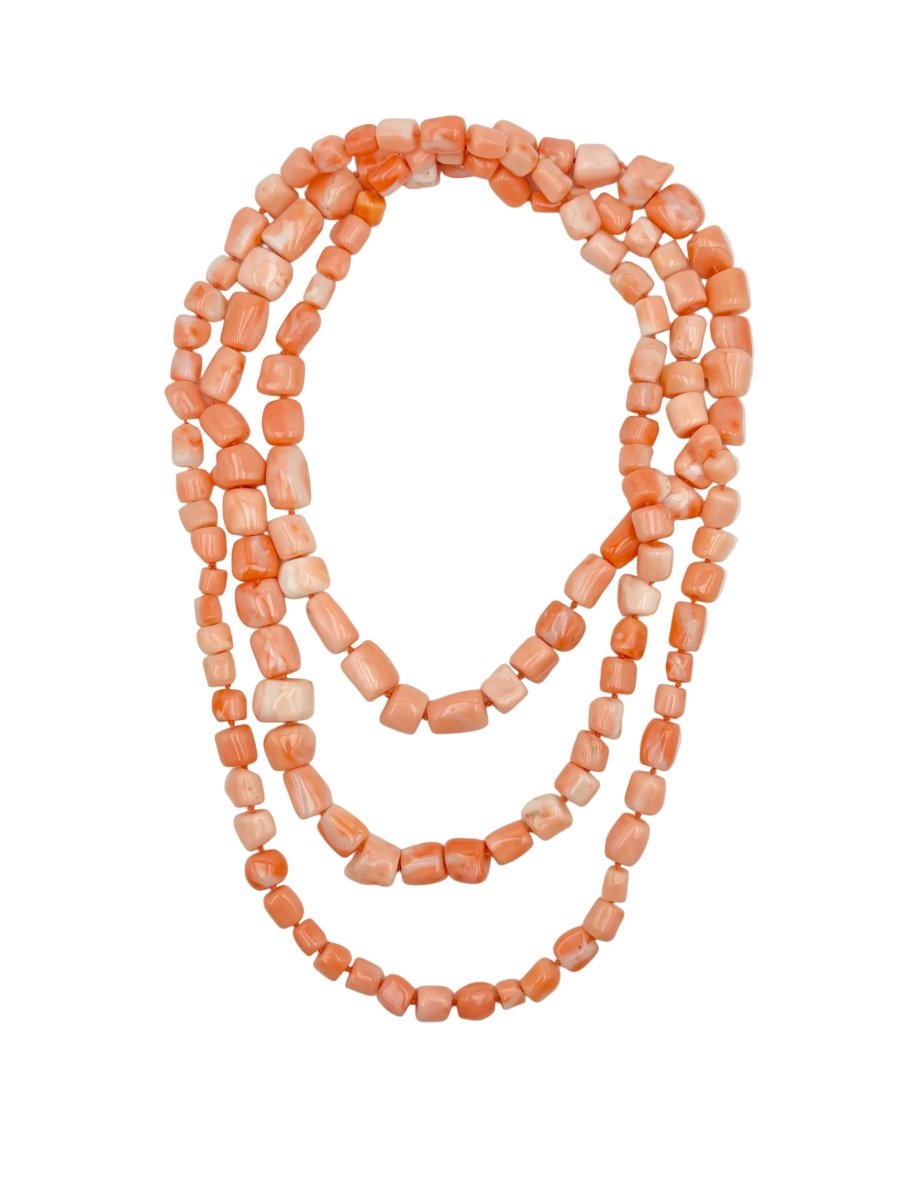Collier Sautoir en corail - Castafiore