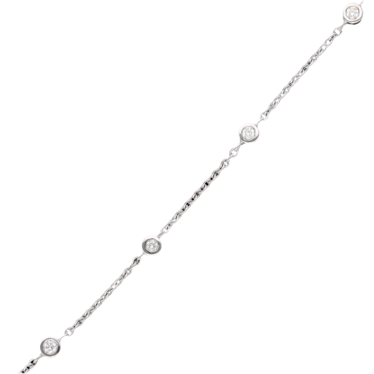 Collier Sautoir en or blanc et diamants - Castafiore