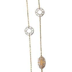 Collier Sautoir en or blanc et or jaune - Castafiore