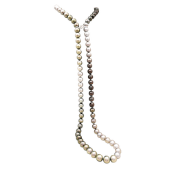 Collier Sautoir en or blanc, perles et diamants - Castafiore