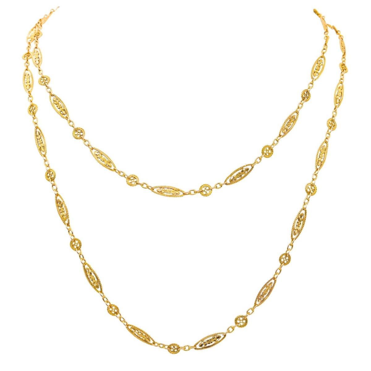 Collier Sautoir en or jaune - Castafiore