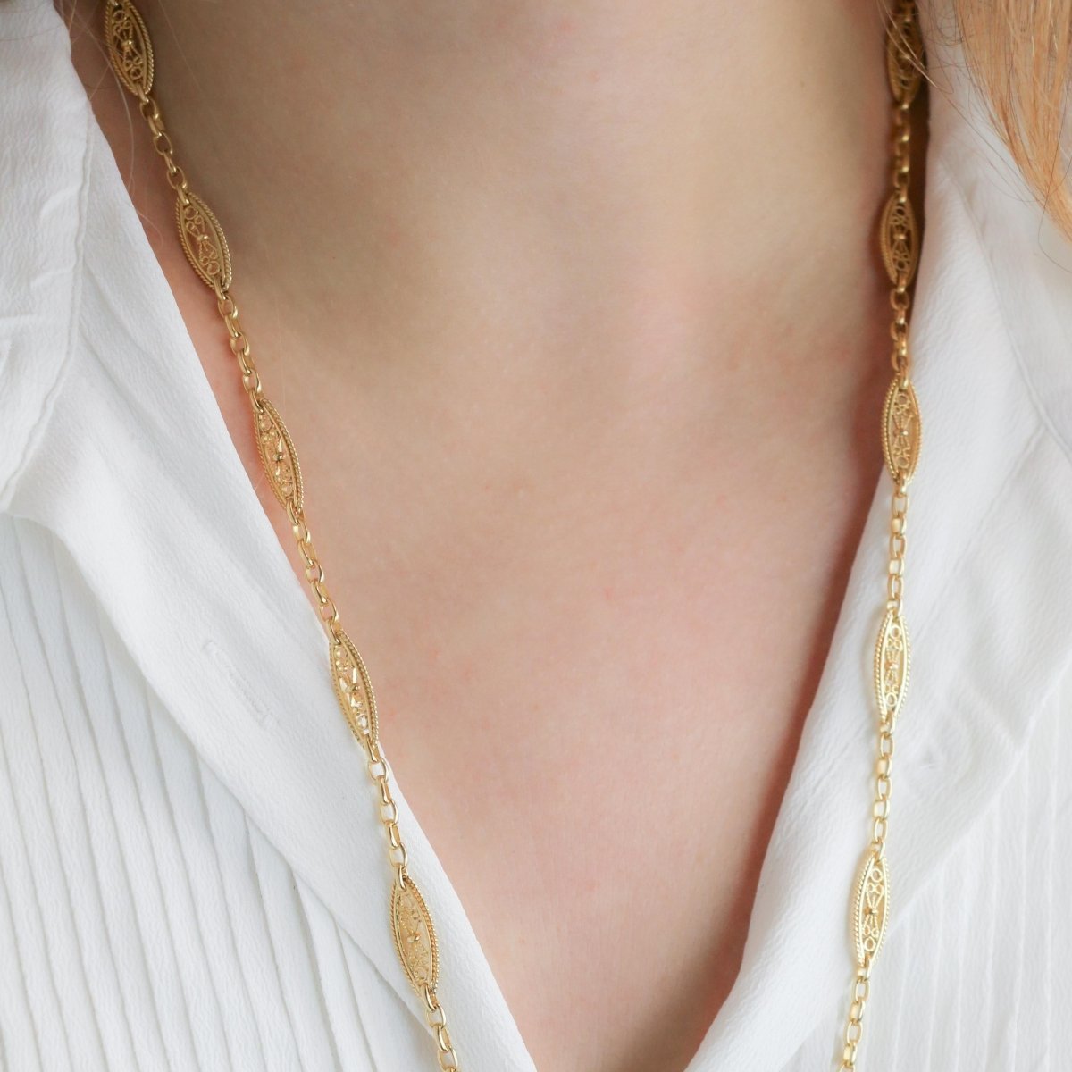 Collier Sautoir en or jaune - Castafiore