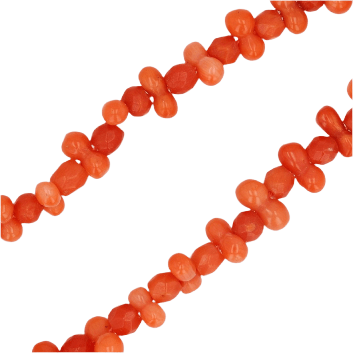 Collier Sautoir en or jaune, corail et perles - Castafiore