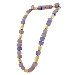 Collier Sautoir en or jaune et calcédoine - Castafiore