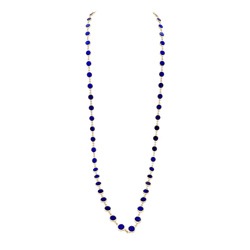Collier Sautoir en or jaune et lapis - lazuli - Castafiore